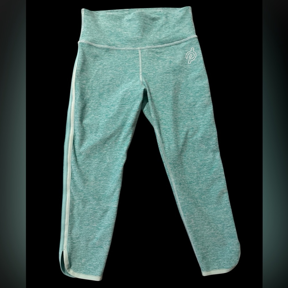 Peloton Small Women’s Mint Green Cropped Active Workout Gym Leggings